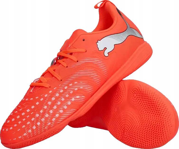 Dětské sálové kopačky Puma Future 9 Play In červené