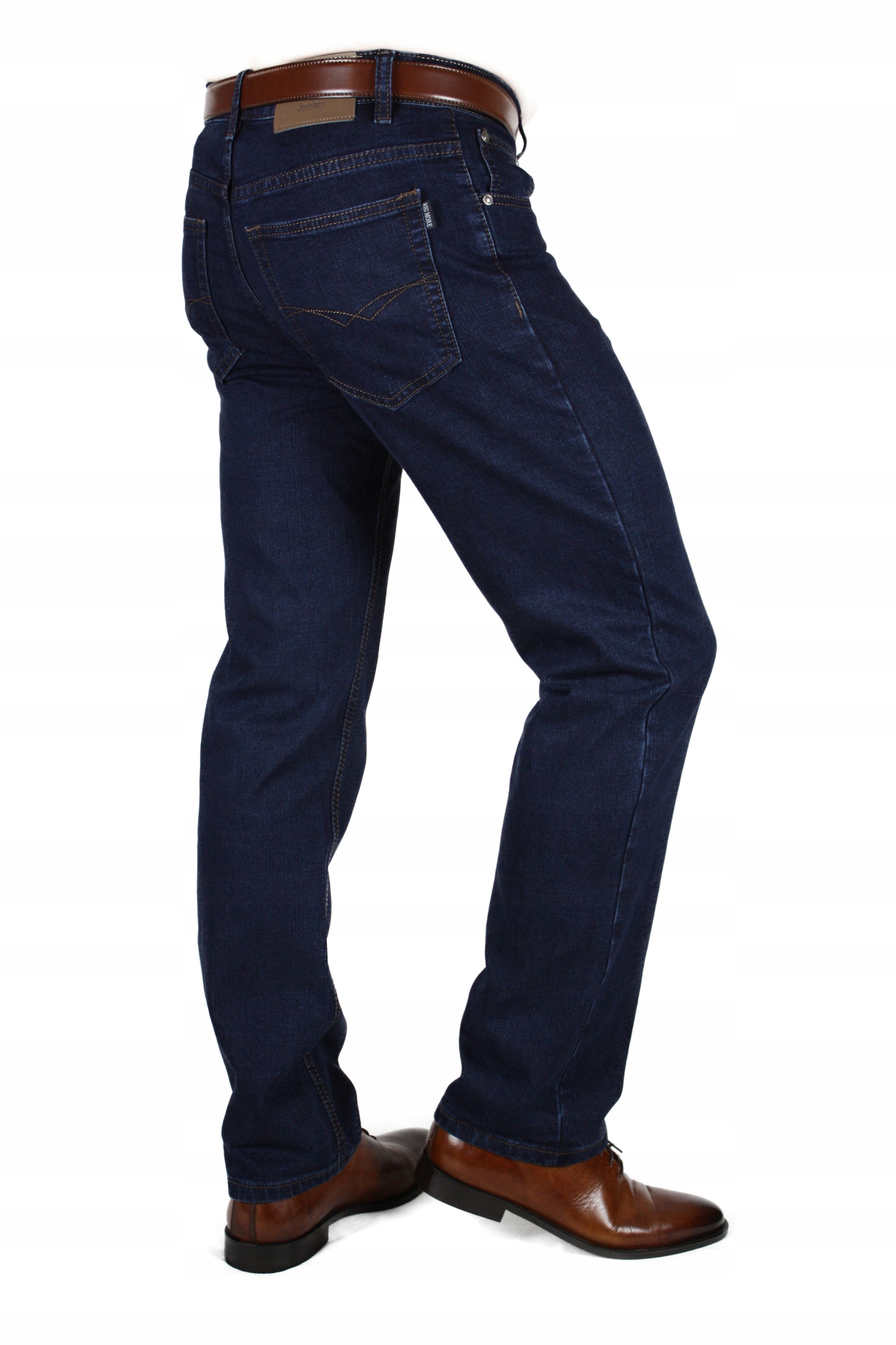 SPODNIE MĘSKIE BIG MORE JEANS (granatowe) W32 L30 PAS 84-86 Rozmiar 32/30