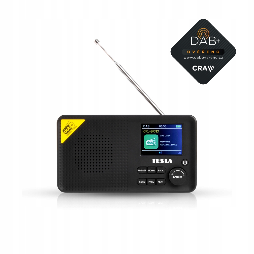 TESLA Sound DAB65 Radio FM i z certyfikatem DAB+ Marka Tesla