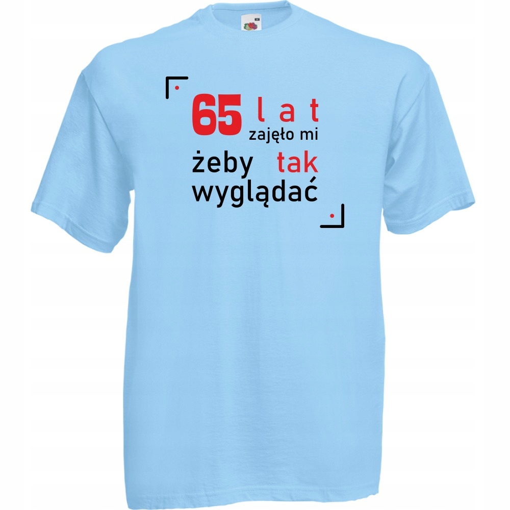 

Koszulka 65 lat urodziny XL błękitna