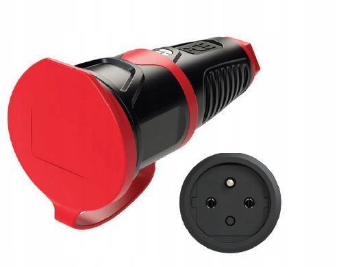 

Gniazdo gumowe przenośne 16A 2P+Z 230V IP54 z/u