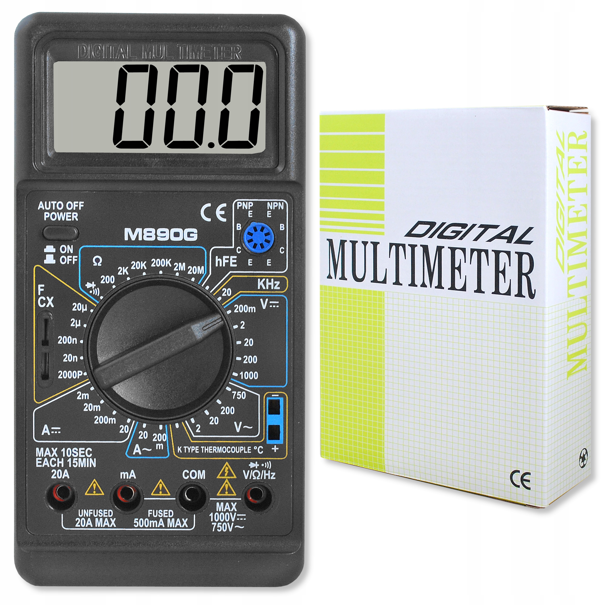 

Multimetr Miernik Napięcia Natężenia Prądu DT890G