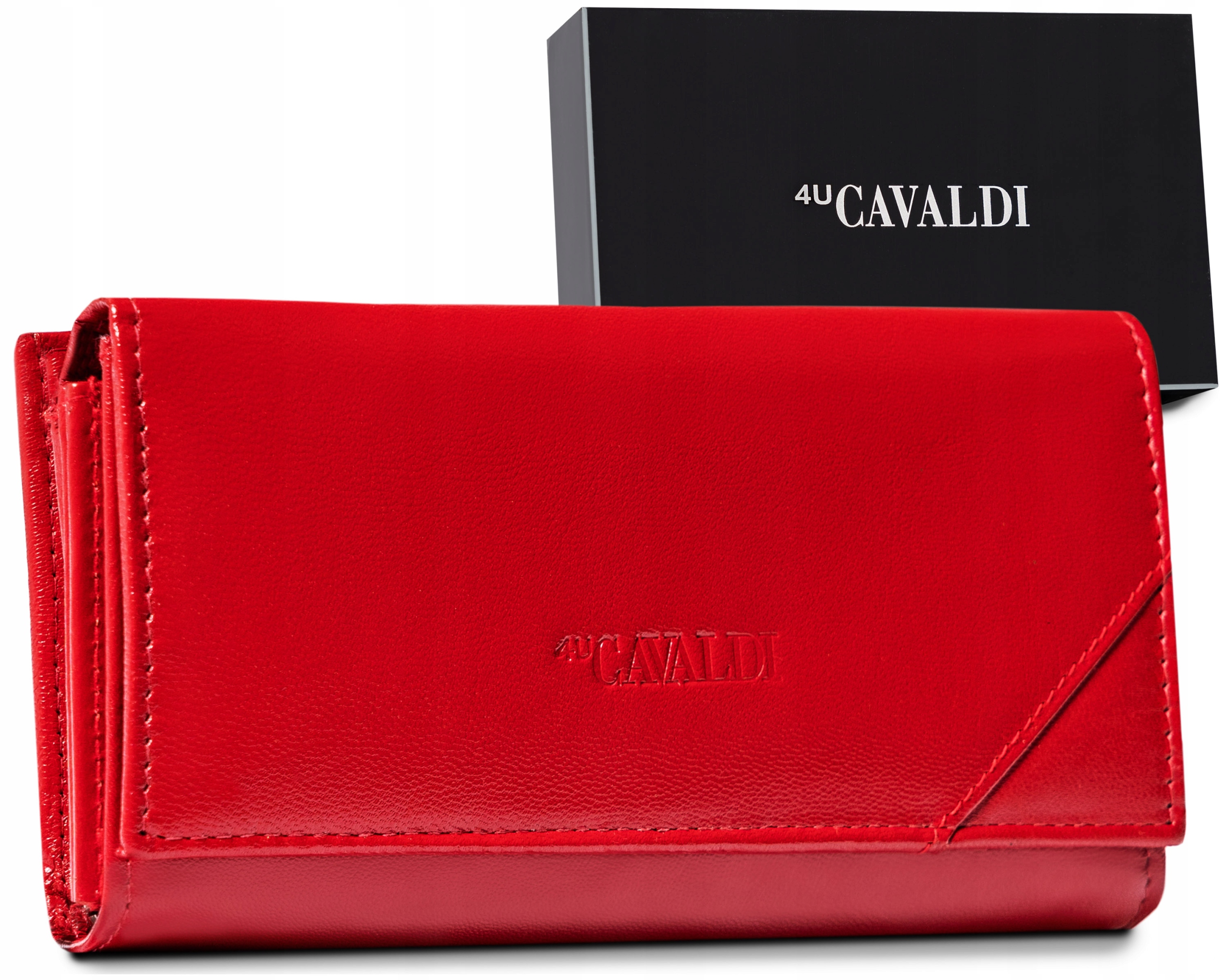 

Cavaldi mały portfel damski skórzany w pudełku