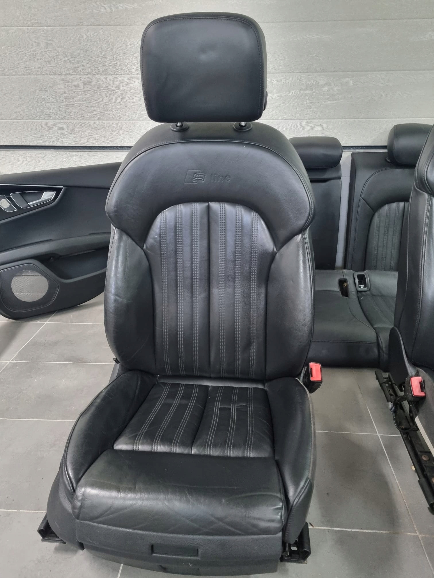 KOMPLET seats upholstery leather side AUDI A7 4G SLINE S-LINE