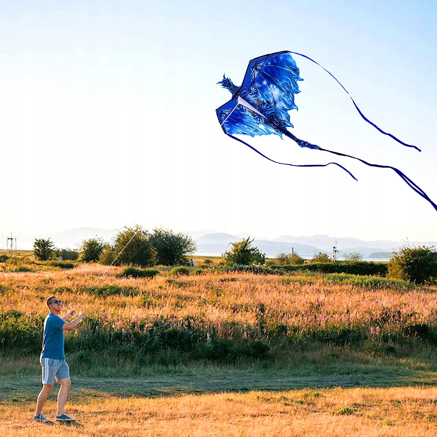 MEGA DUŻY LATAWIEC SMOK DŁUGI OGON 4,3M 100M Linia Marka inna
