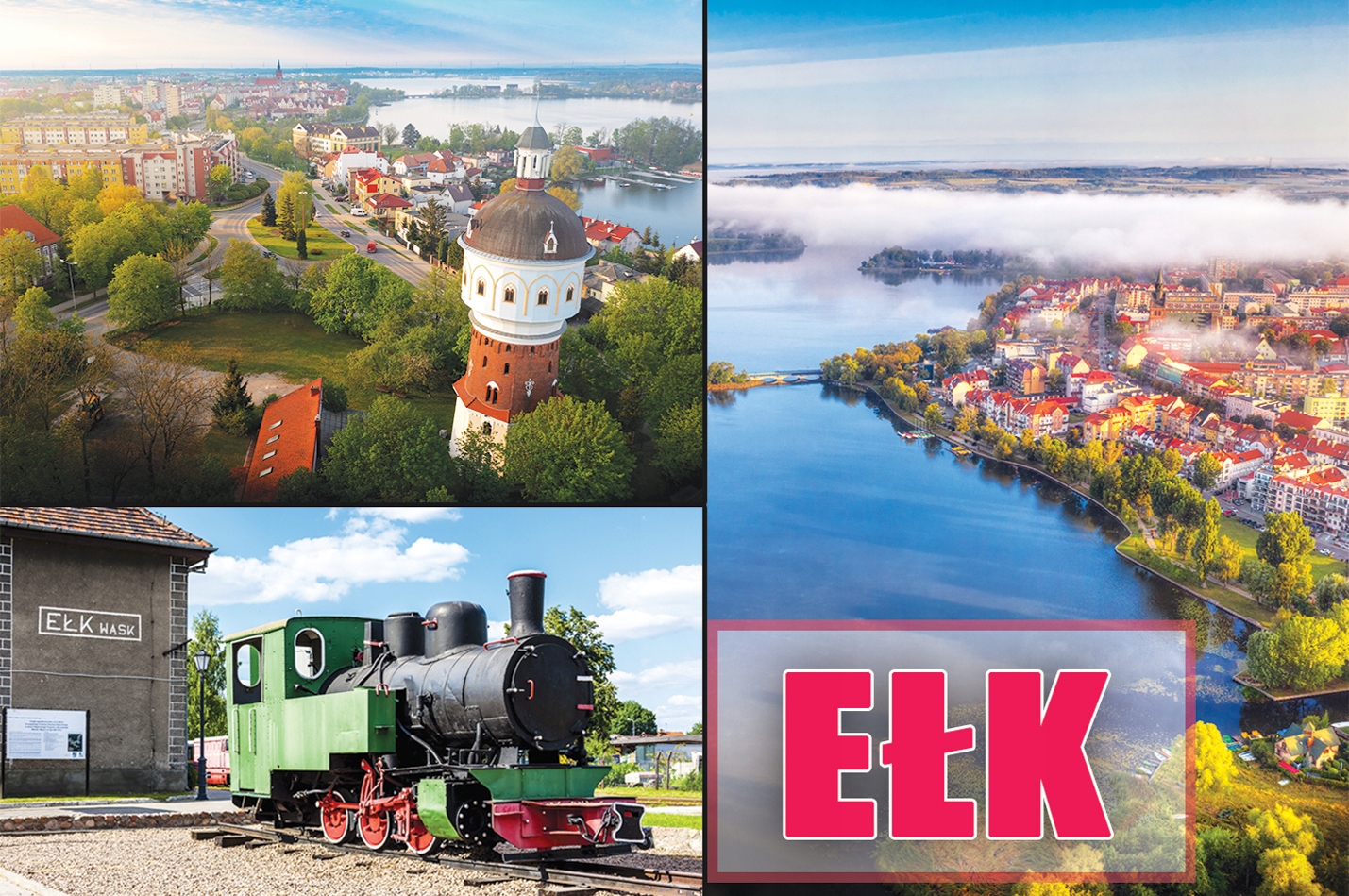 EŁK - MAGNESY NA LODÓWKĘ