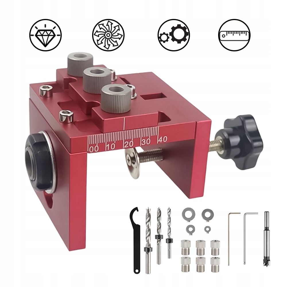 Vrták 3V1 Vhodný Pro Vrtáky 8 MM/10 MM/15 MM 0–60 mm