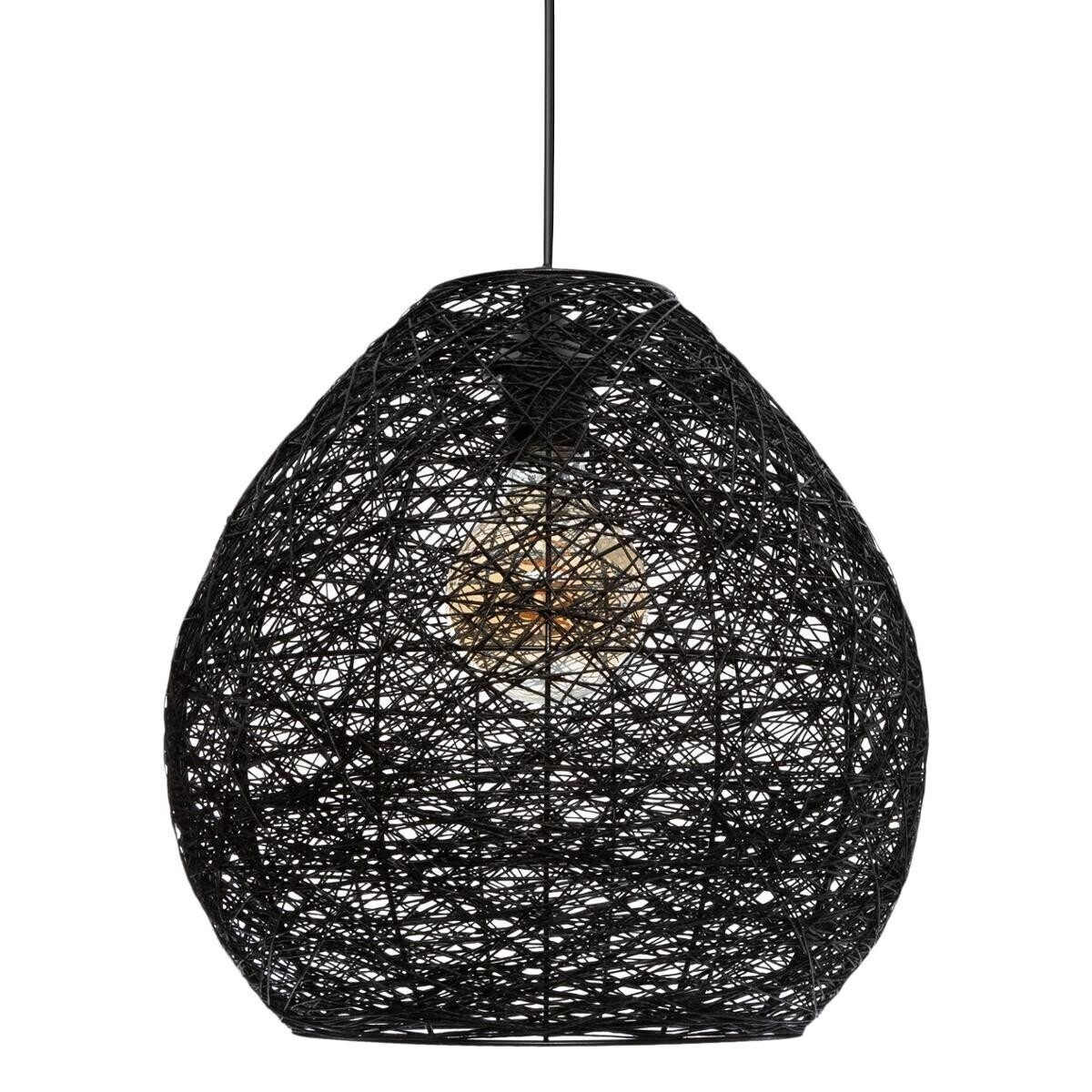 Závesná lampa Mona čierna