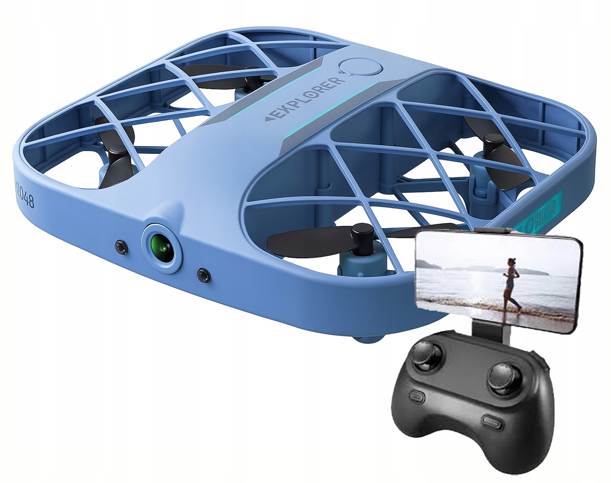 Dron Jjrc H107 Z Kamerą Hd Wifi Mocny Z Osłonami Odporny Na Uderzenia Rc