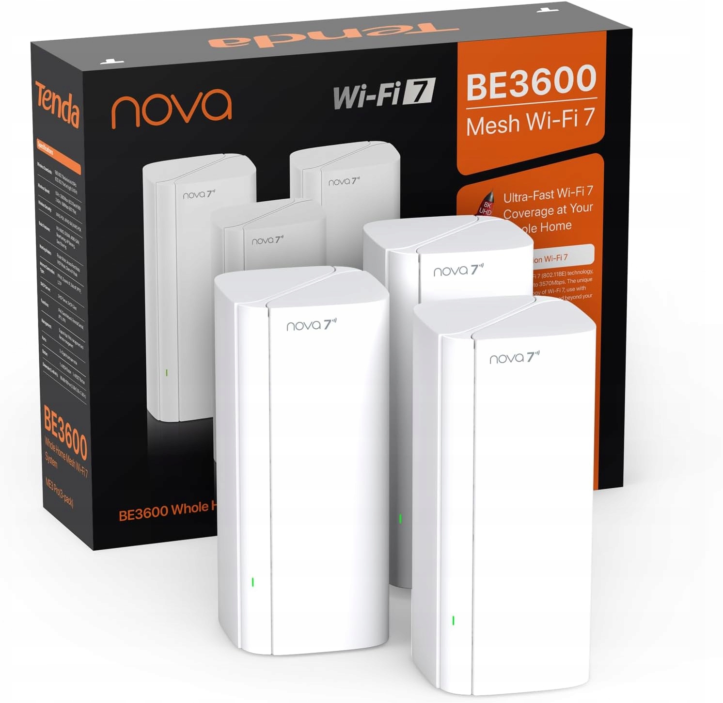 Tenda Nova ME3 PRO-3 802.11be Wi-Fi 7 Ultra Fast Access Point Router