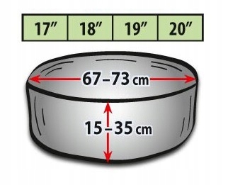 ЧЕХОЛ NA ШИНЫ XL КОЛЕСА КОМПЛЕКТ 4 ШТУКИ 17-20'' фото 3