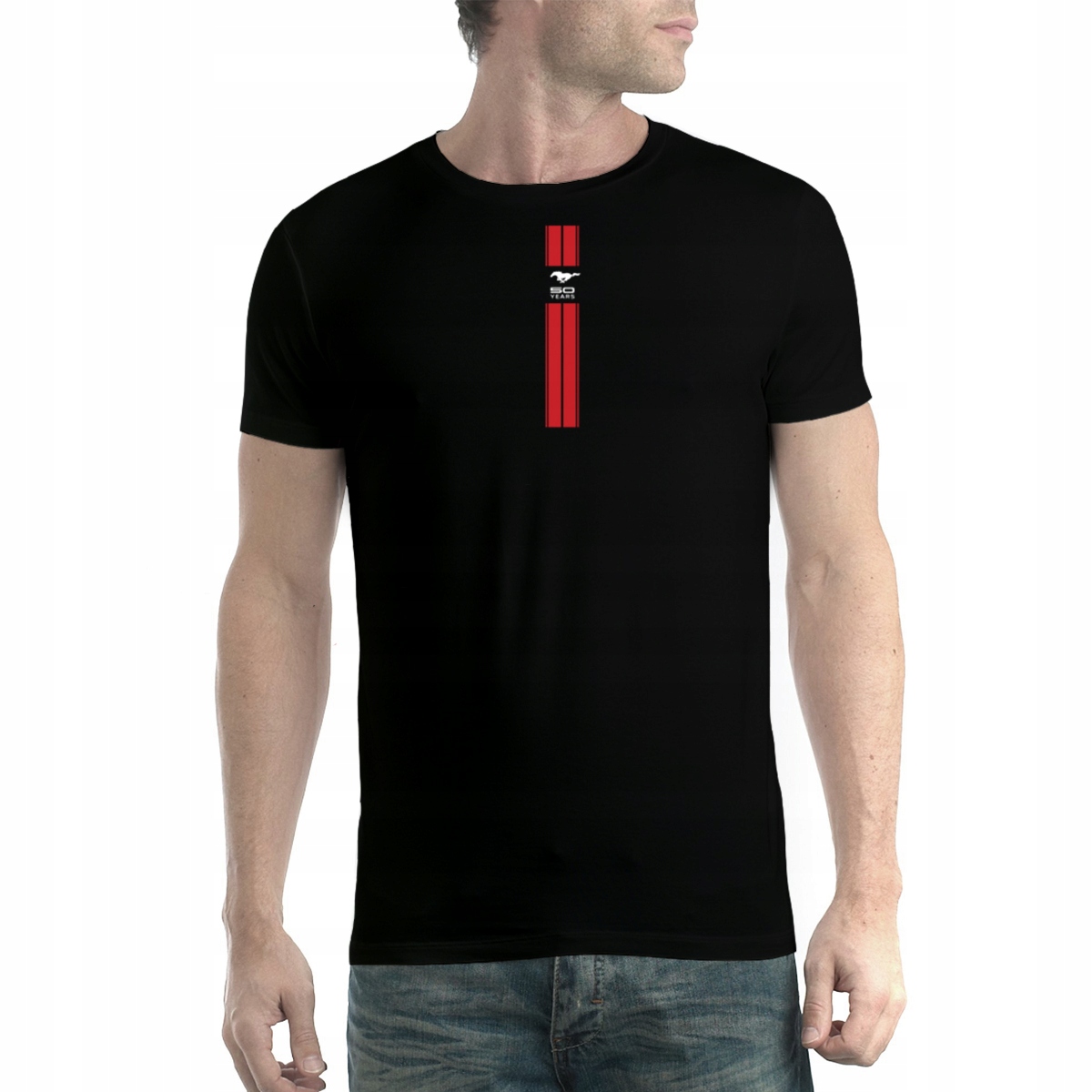 

Mustang 50 Lat Logo T-shirt Męski Czerń 2XL