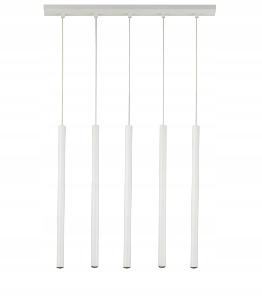 Závesná lampa Sigma Lighting Sopel 5 biela kovová 5xG9 60 cm