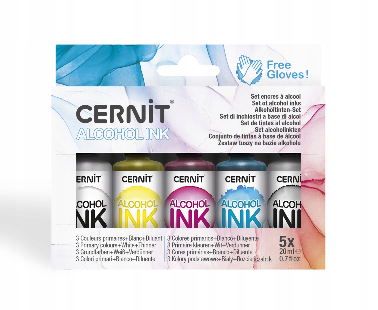 Alkoholové Inkousty Základní Barvy 4X20 ML Kreativní Sada
