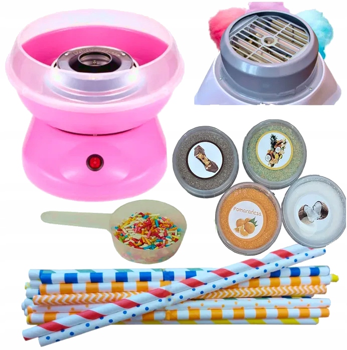 MASZYNKA DO WATY CUKROWEJ ZESTAW PATYCZKI CUKRY