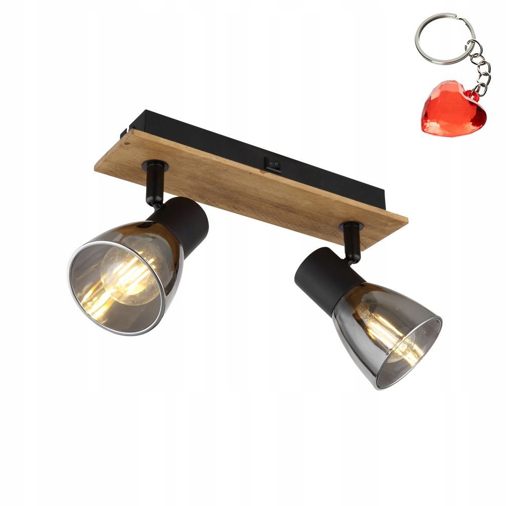 Nástěnná lampa s vypínačem Claude 54307-2W Globo