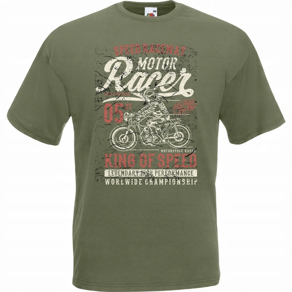 

Koszulka motocykl motor mocyklista S oliwkowa