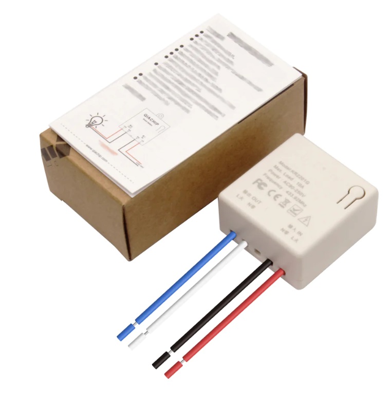 Przekaźnik radiowy dopuszkowy mini 230V 10A RF 433Mhz Kod producenta 1YGJTYKYIU48