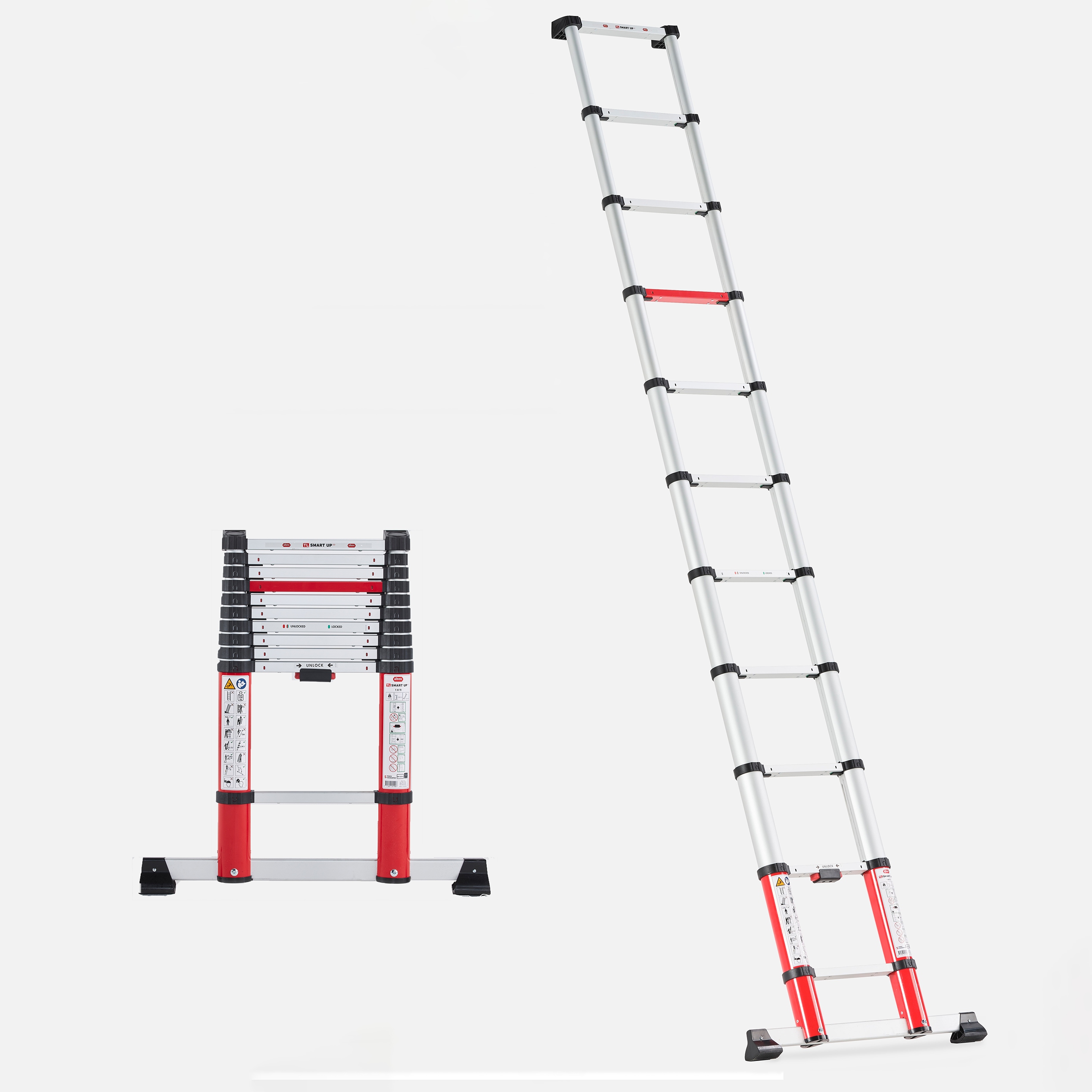 Drabina teleskopowa 1x11 stopni aluminiowa Smart Up Go Altrex 500369