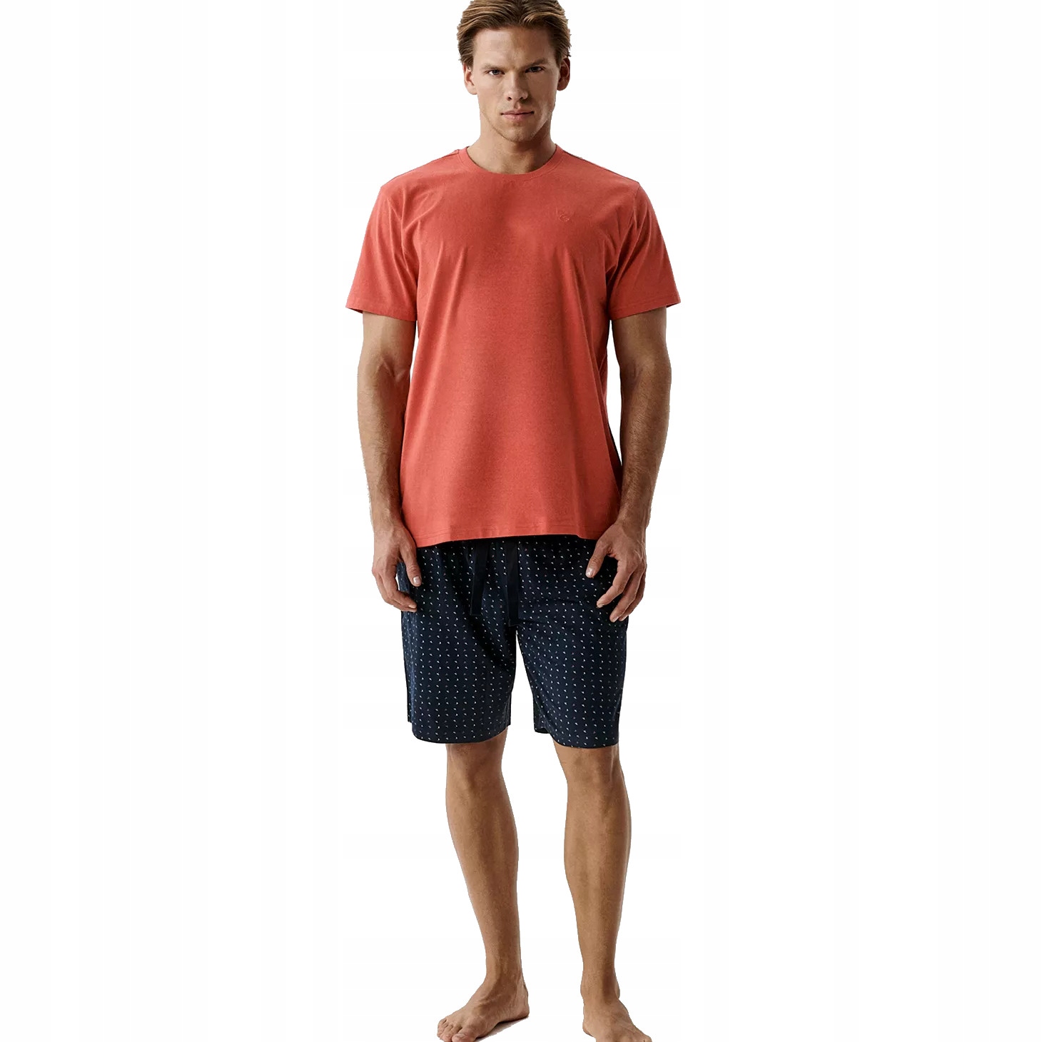 Pánské Pyžamo S Krátkým Rukávem Atlantic NMP400/ČE/HRA/S