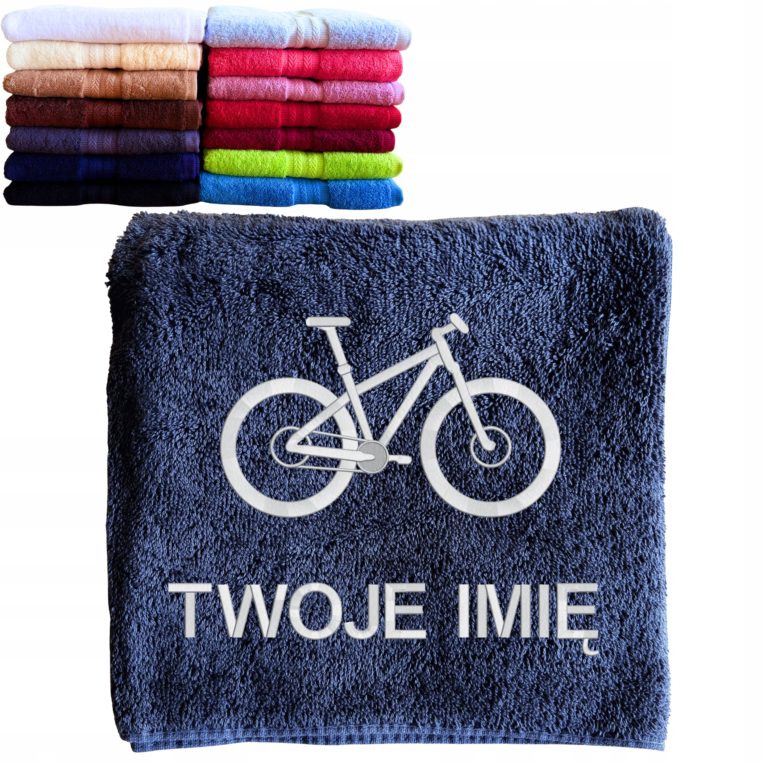 Dárek pro cyklistu, milovníka jízdy na kole, Ručník s kolem