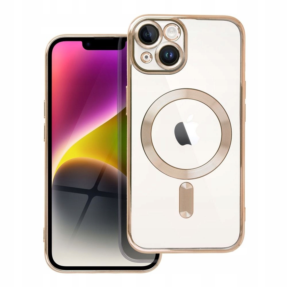 Etui na iPhone 14 Electro Mag Cover zgodne z MagSafe złote