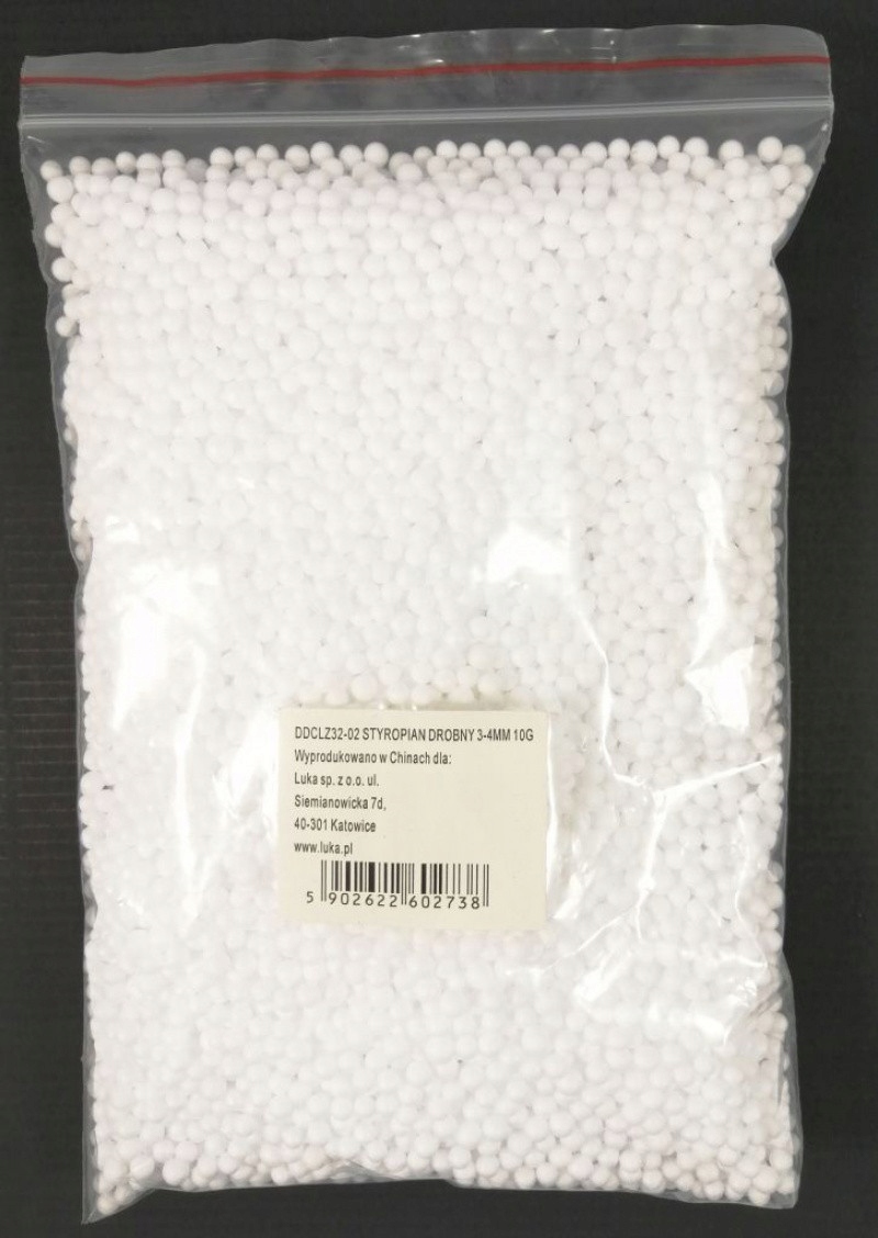 

Kulki Styropianowe Drobne do Dekoracji 3-4MM 10G