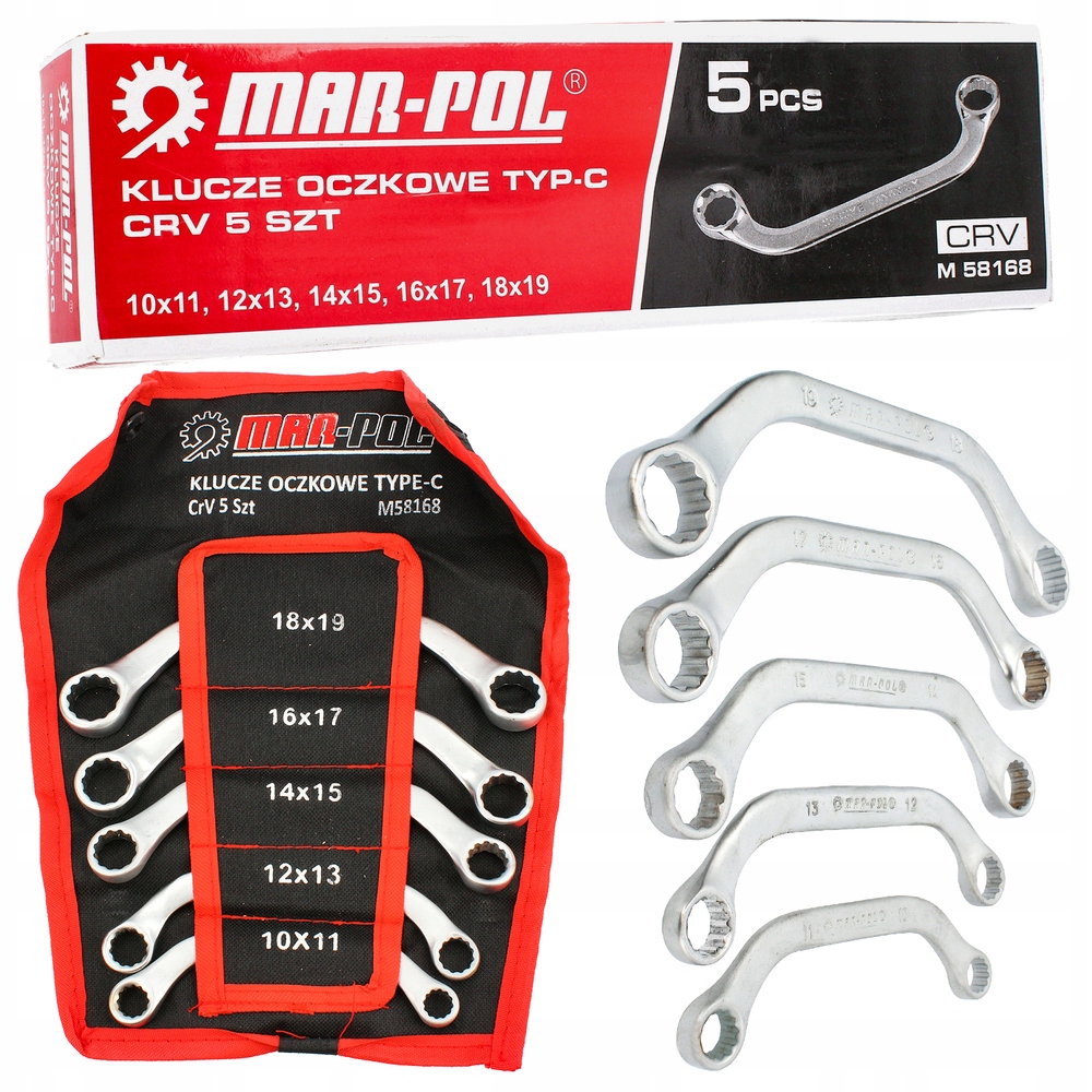 

Klucze Oczkowe Zestaw Gięte Alternatorów Typ C