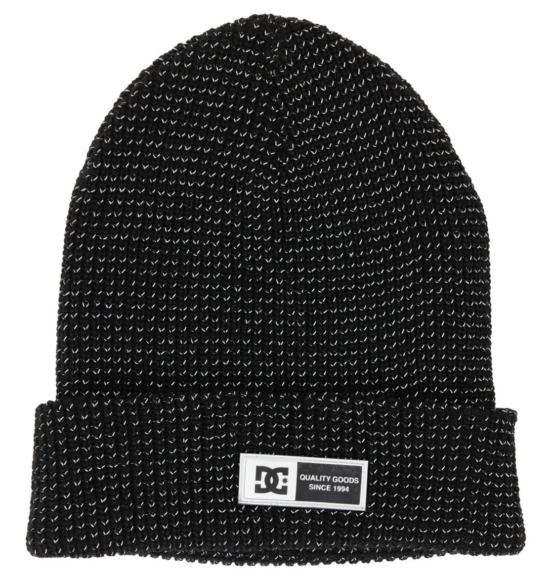 Czapka Zimowa DC Sight Beanie odblaskowa czarna wywijana