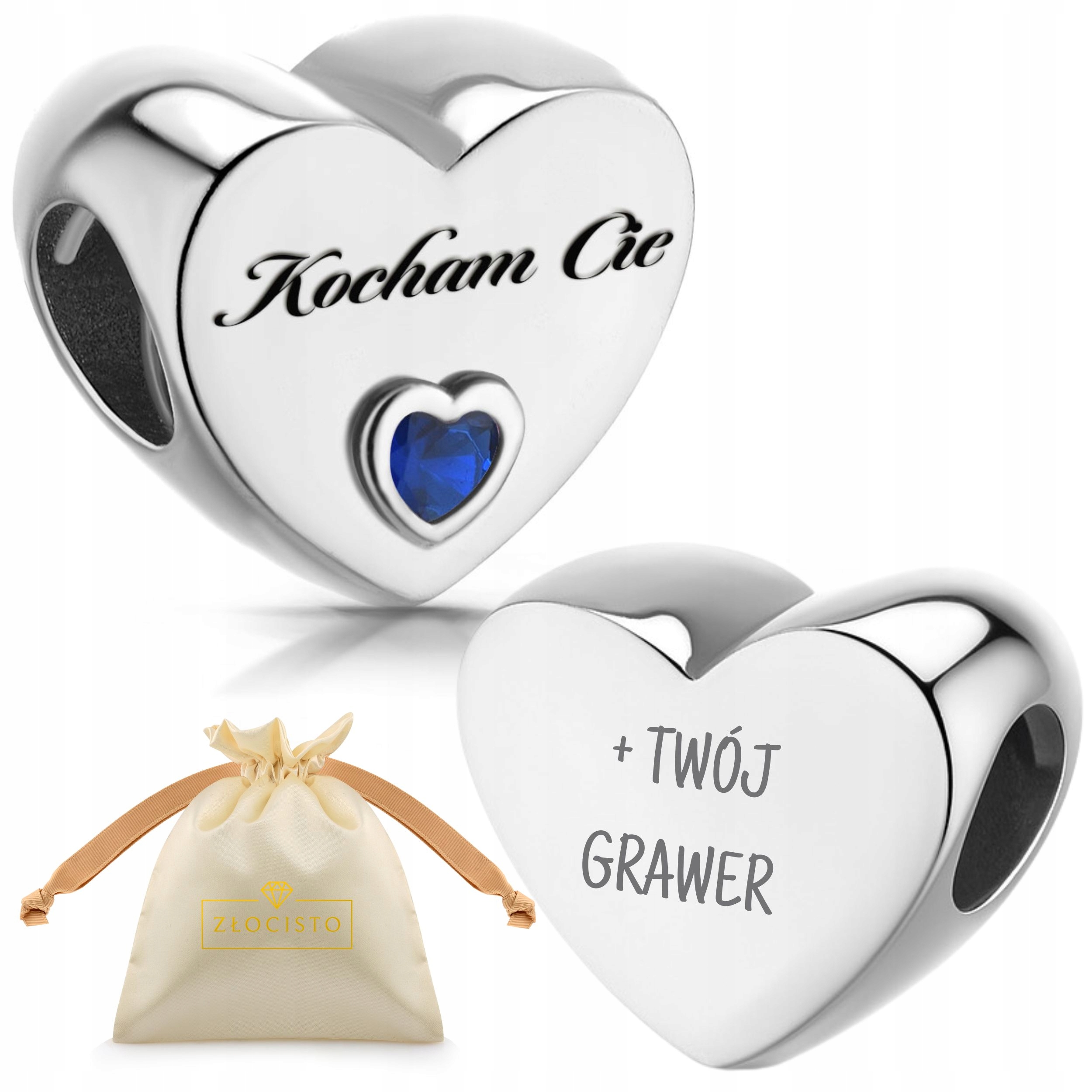 Stříbrný přívěsek na náramky s gravírováním korálek beads přívěsek 925