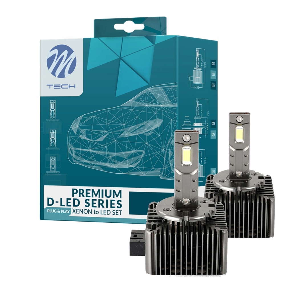 Led žiarovka (sada 2ks) D1S 12/24V 35W, bez homologácie na ulicu, P