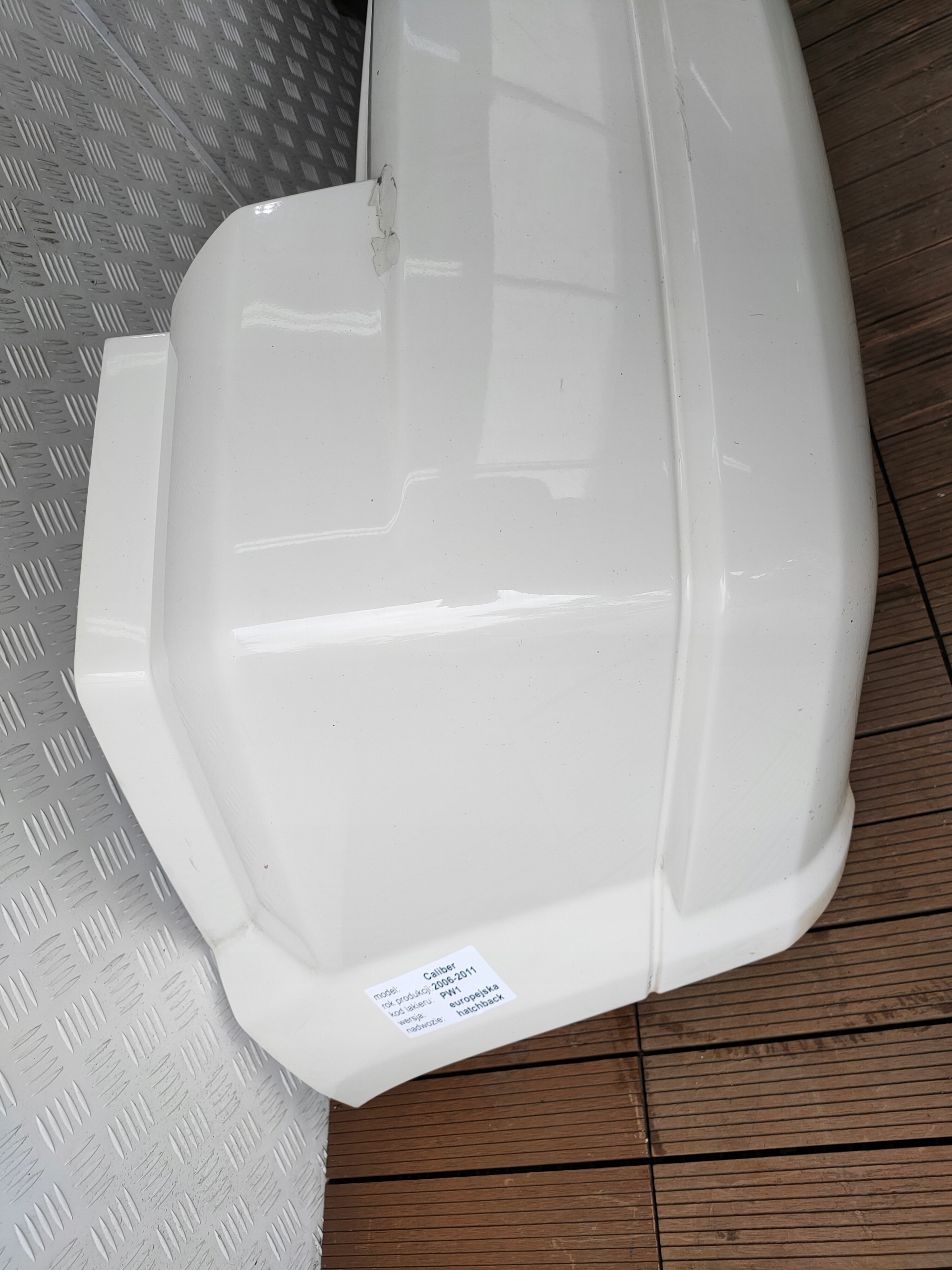 DODGE CALIBER 06-11 bumper rear complete rear part colour PW1
