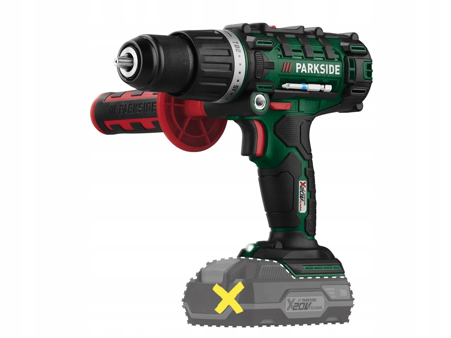 Parkside aku vrtačka 20V 45Nm Psbsa 20-Li E4 v kufříku