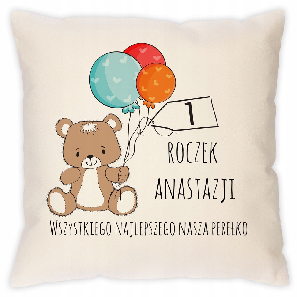 

Poduszka Nadruk Prezent Roczek Chrzest Narodziny