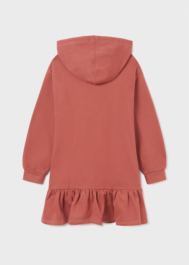 Sukienka Mayoral 7939 ocieplana kaptur pudrowy 157 Płeć dziewczynki