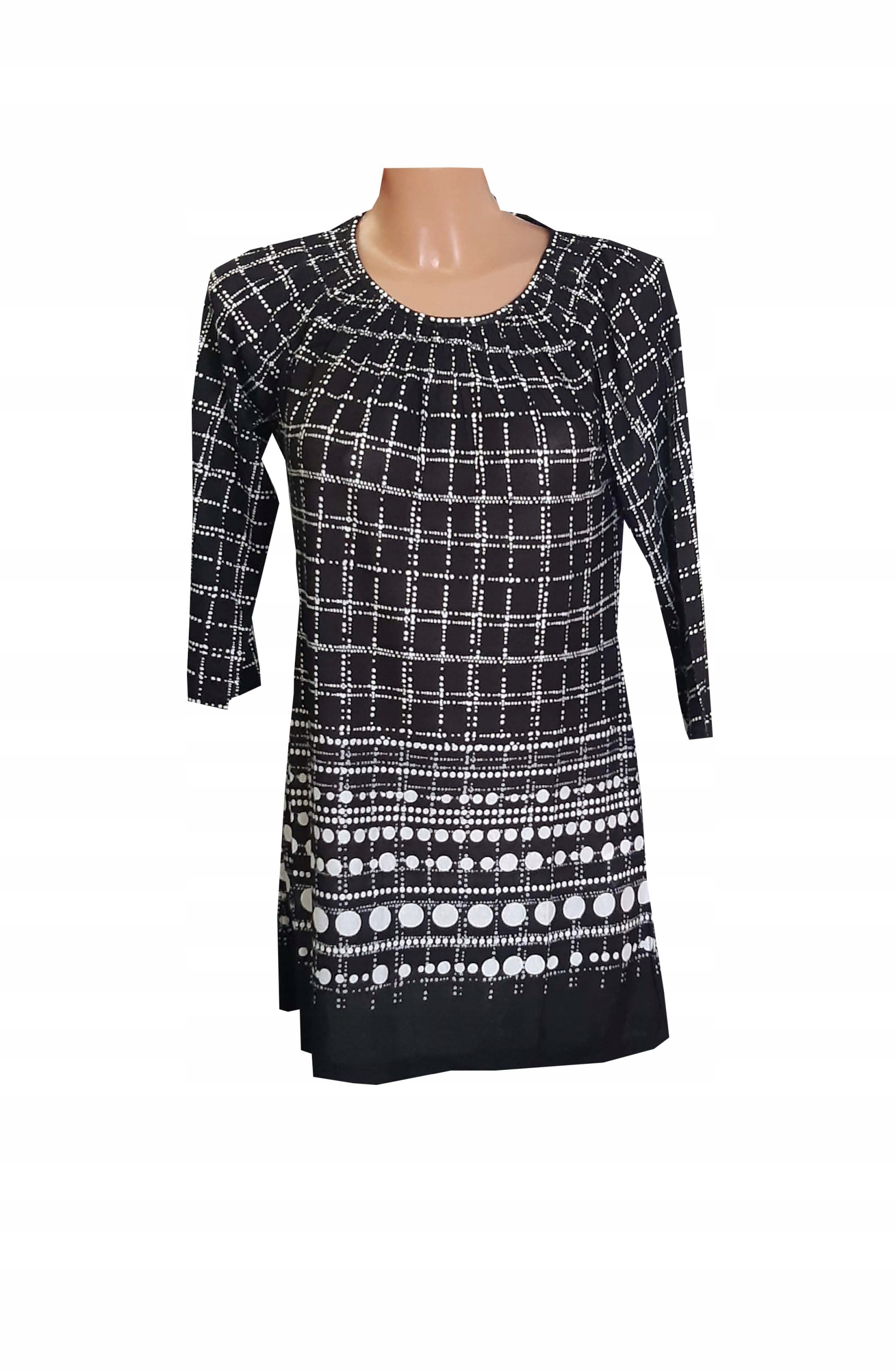 

Elegancka damska bluzka tunika modny wzór 42 L