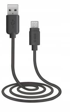 Kabel SBS USB-microUSB 1M USB 2,0 czarny