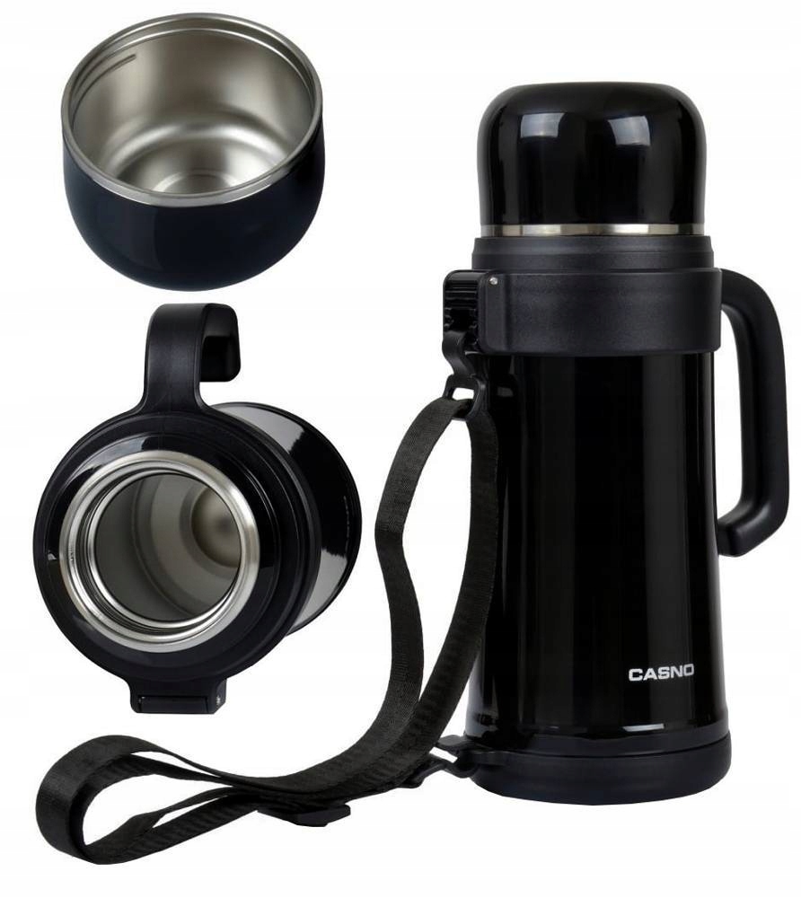 Casno Vakuová turistická termoska velká s hrnkem 1800 ml