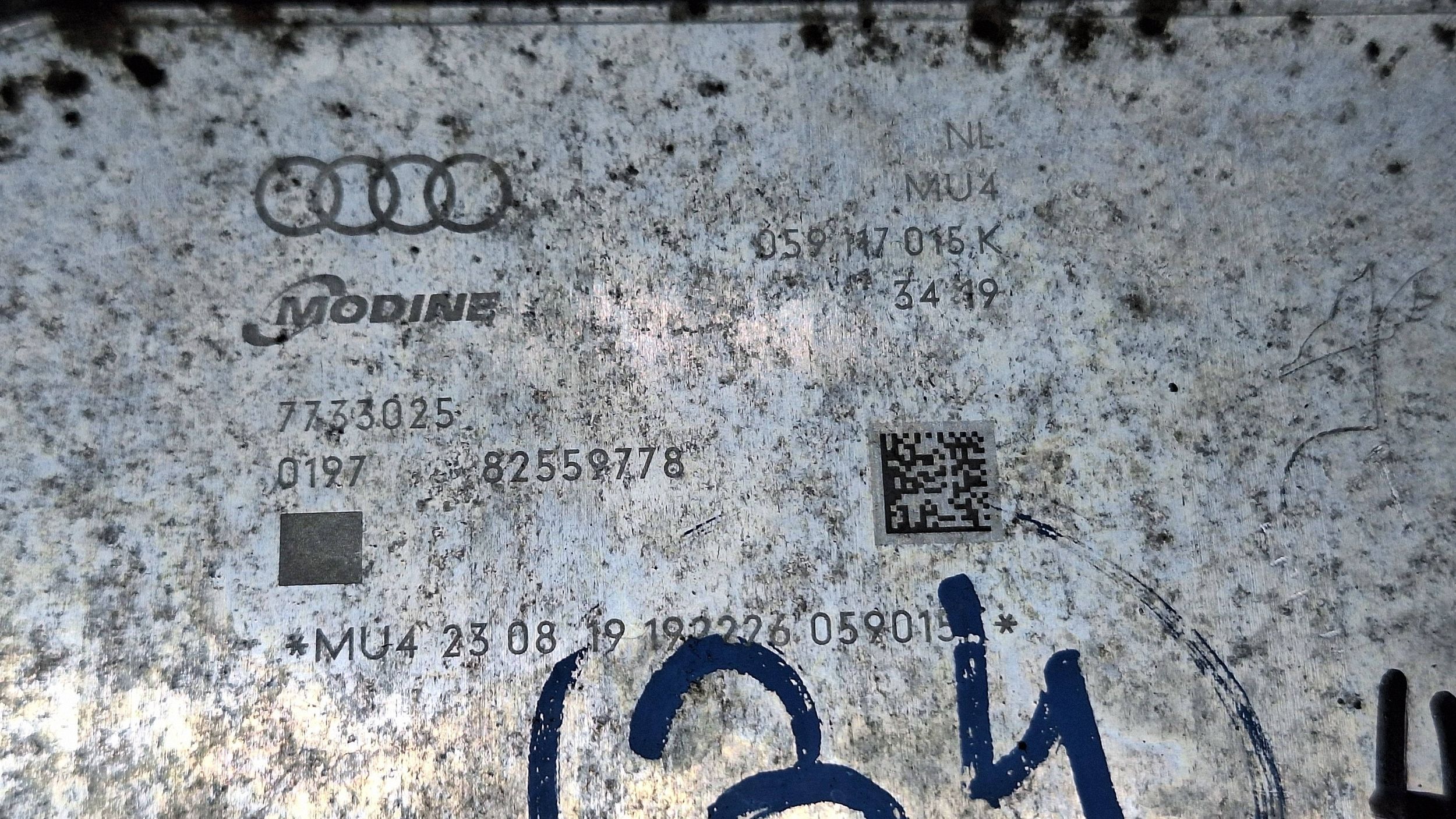 oil cooler 059117015K AUDI A5 II F5 A4 B9 8W A6 C7 2.0 TDI