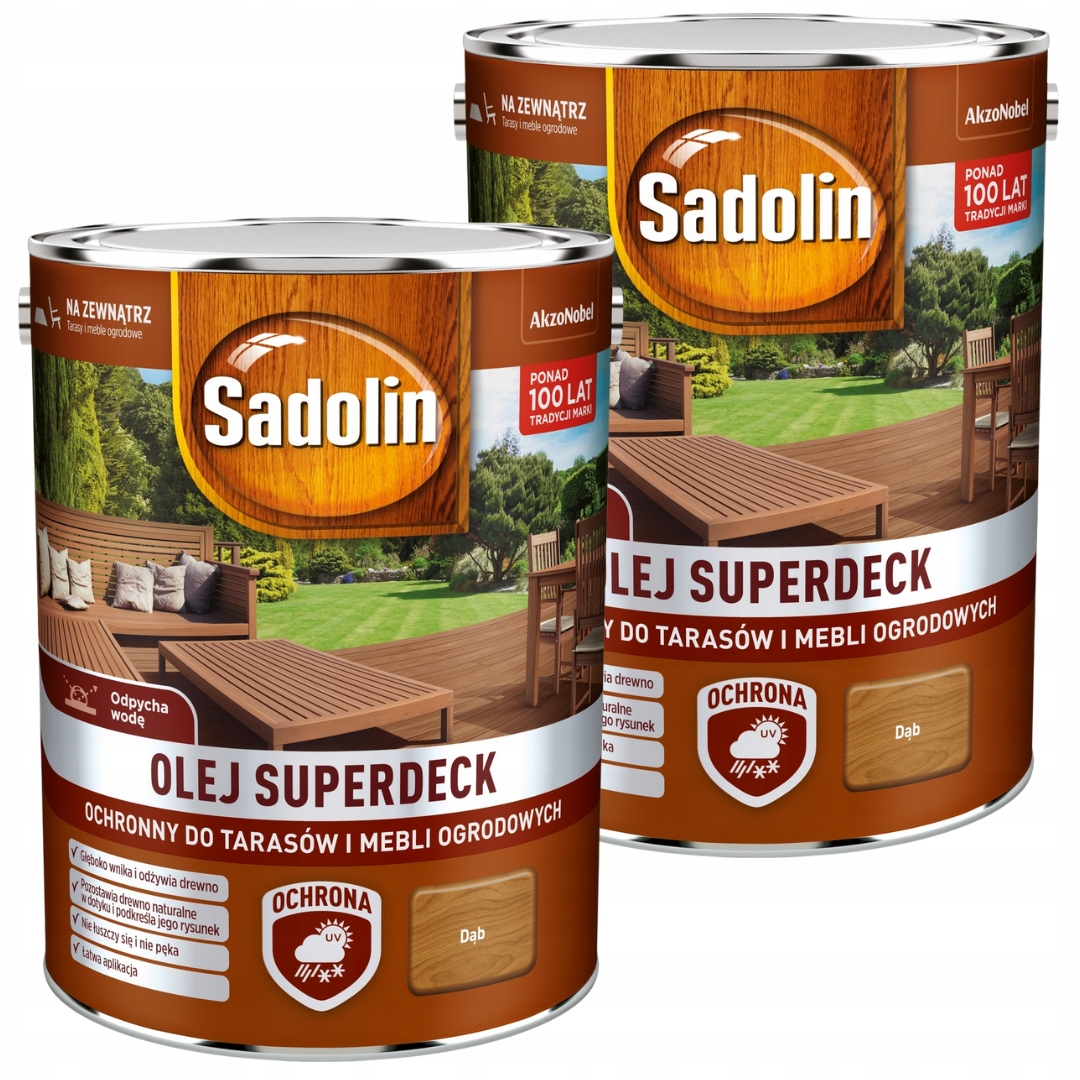 Sadolin Superdeck Olej Na Terasy 10L Dub Set 2x5L