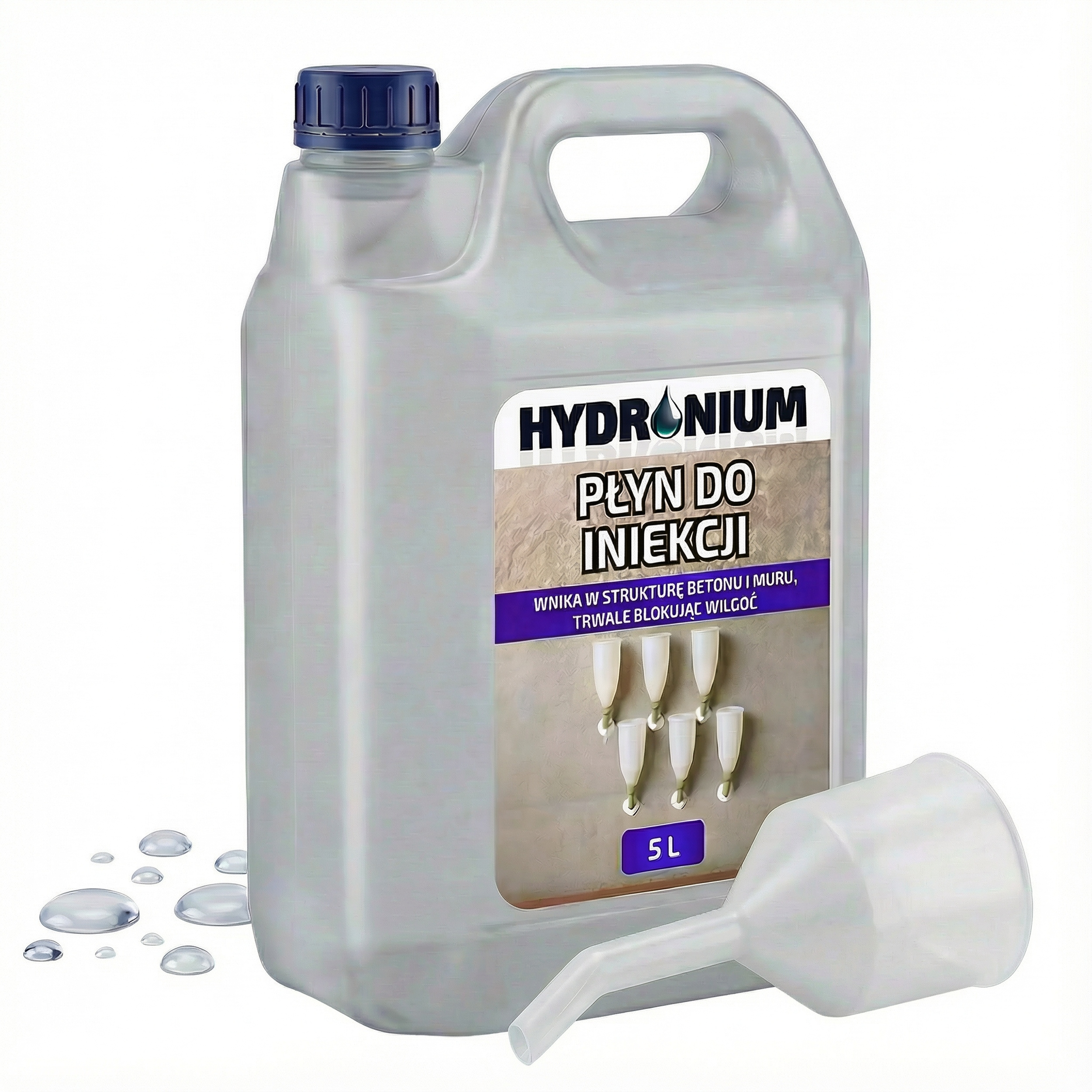 Hydronium Injekční Kapalina 5 L Přípravek Na Vysoušení Sklepů Suché Zdivo