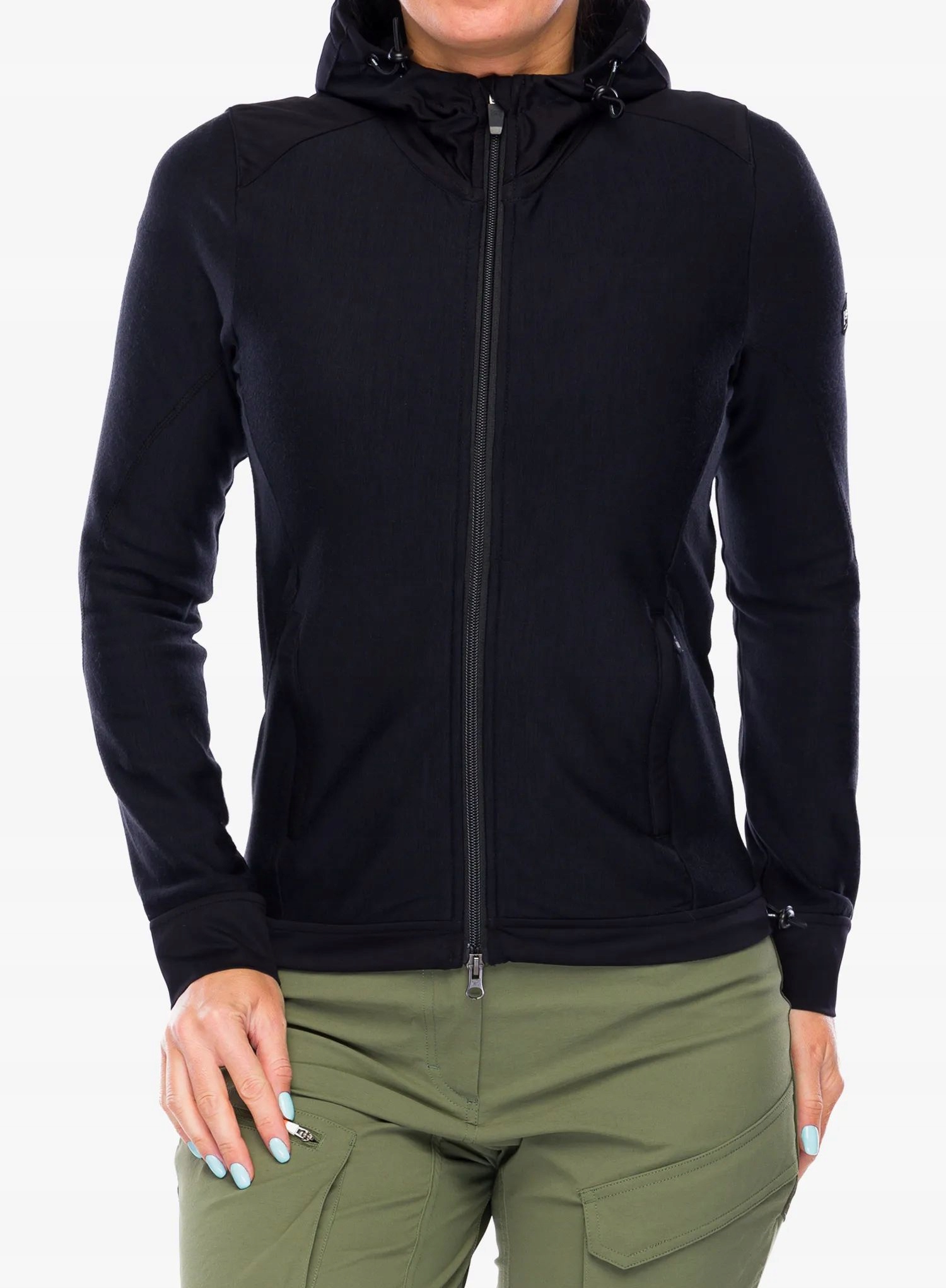 Bluza damska z kapturem Super.natural Adventure Hooded jet black Xs
