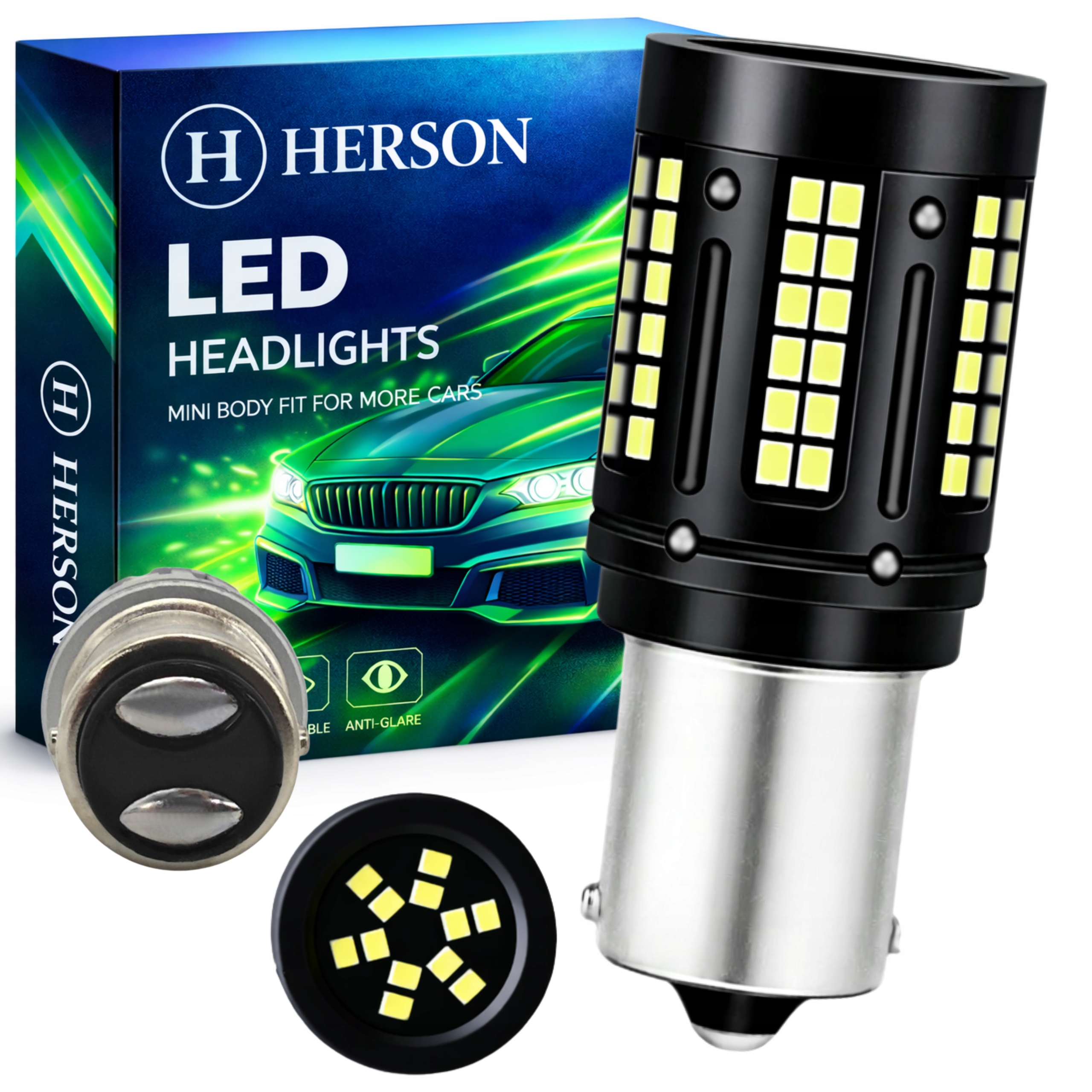 Żarówka Led P21/5W Canbus Mocna Homologacja Cofania Stopu Wsteczne 50W