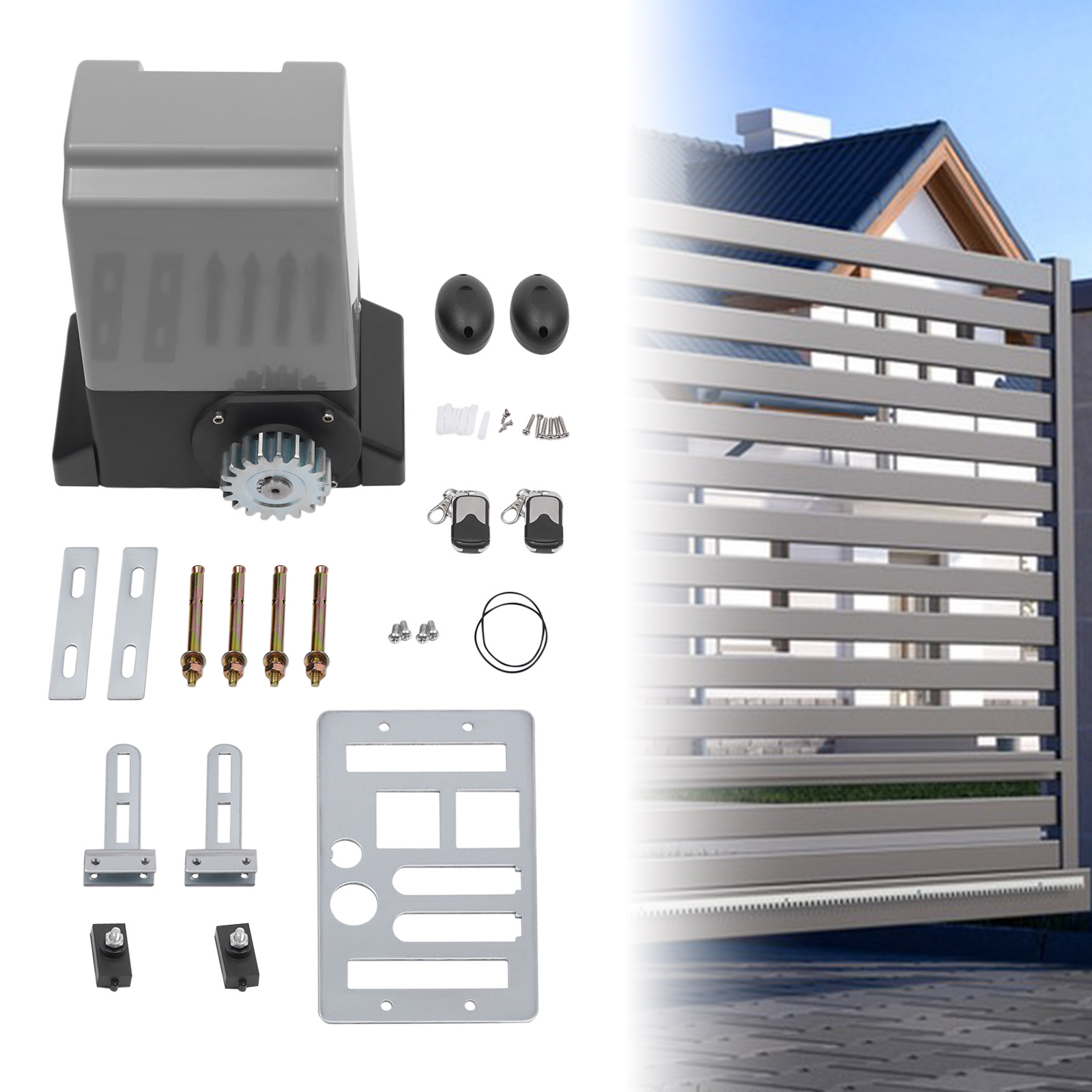Otwieracz do bram przesuwnych, zdalny otwieracz do drzwi do bramy przesuwnej, 220V 370W Ce