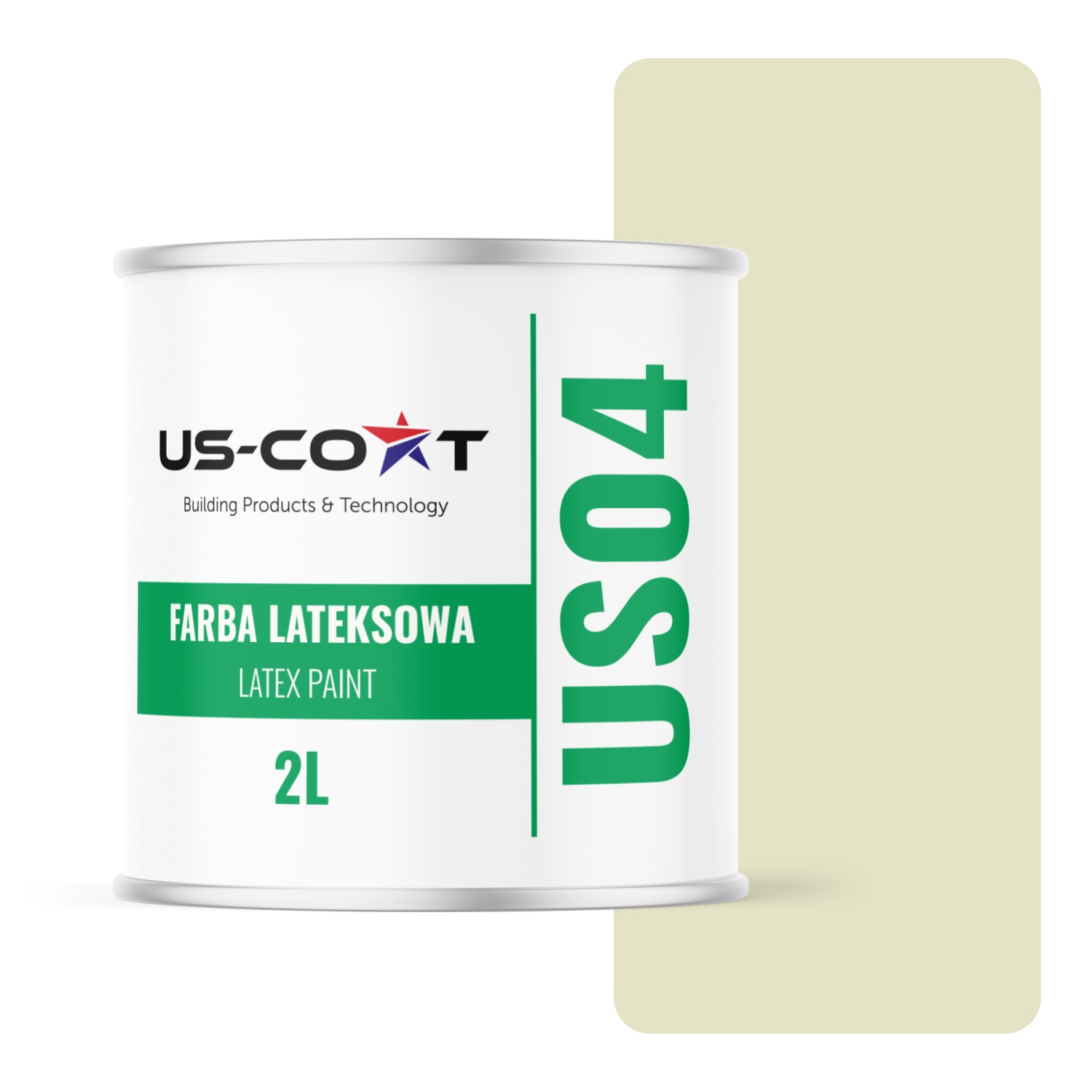 Barva Bílá Zlomená Do Hráškové Barvy H2476 2L Mat Na Stěny Strop