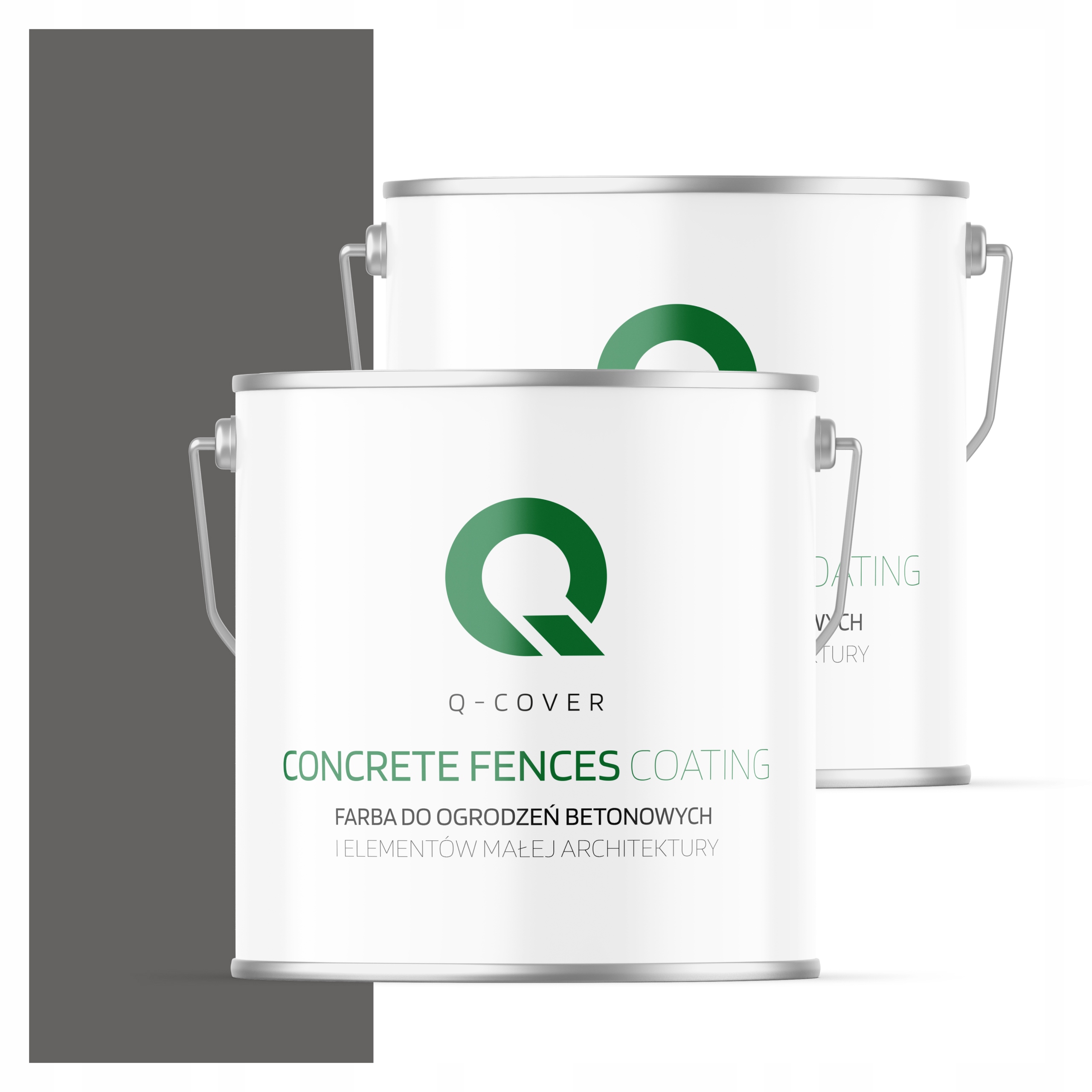Farba Na Maľovanie Plotov, Betónových Kvetináčov, Farba Šedá, Tmavá 5 L