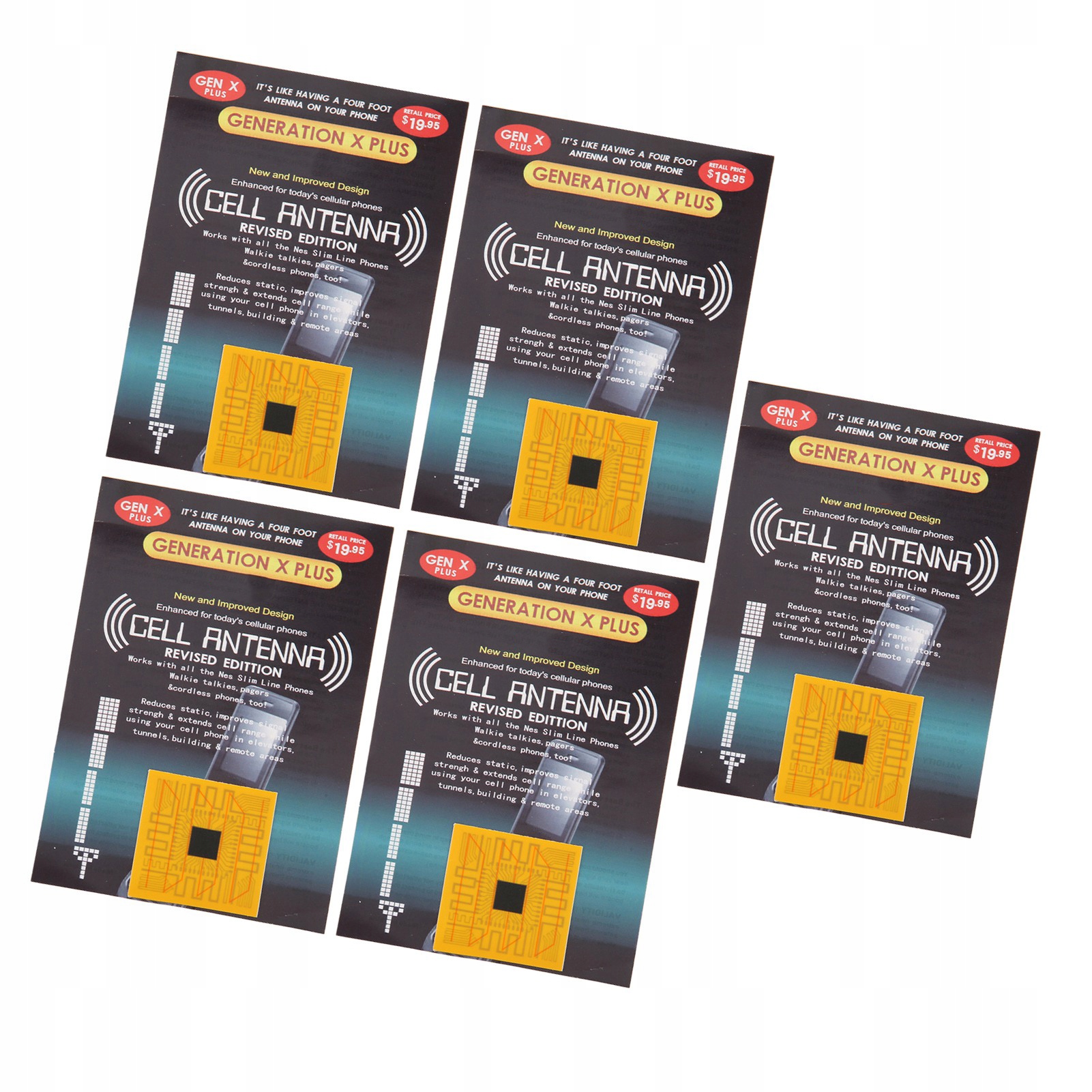 УСИЛИТЕЛЬ СИГНАЛА МОБИЛЬНОГО ТЕЛЕФОНА 5 ШТ.