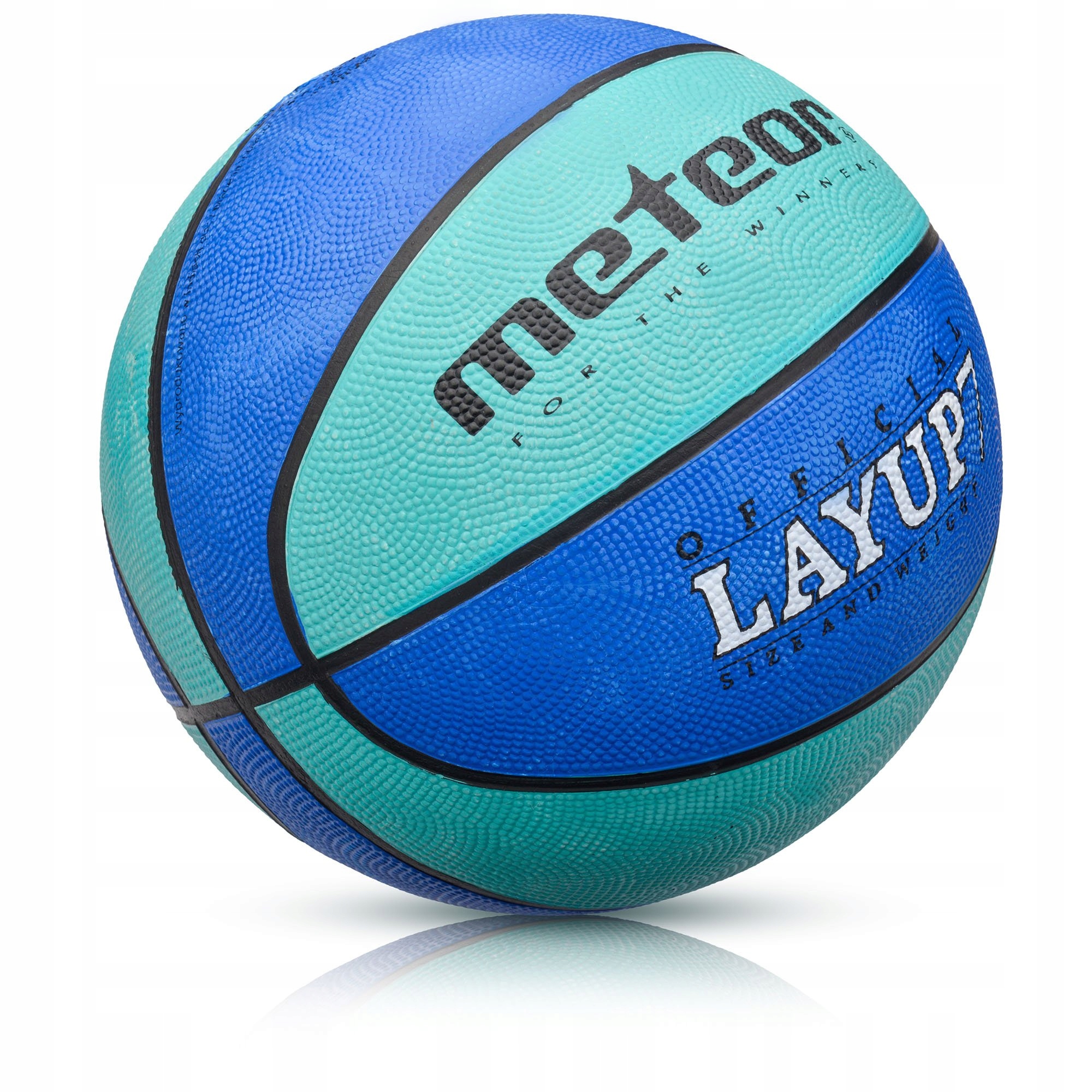 PIŁKA KOSZOWA DO KOSZYKÓWKI METEOR LAYUP MĘSKA #7 niebiesko-błękitna EAN (GTIN) 5900724057821