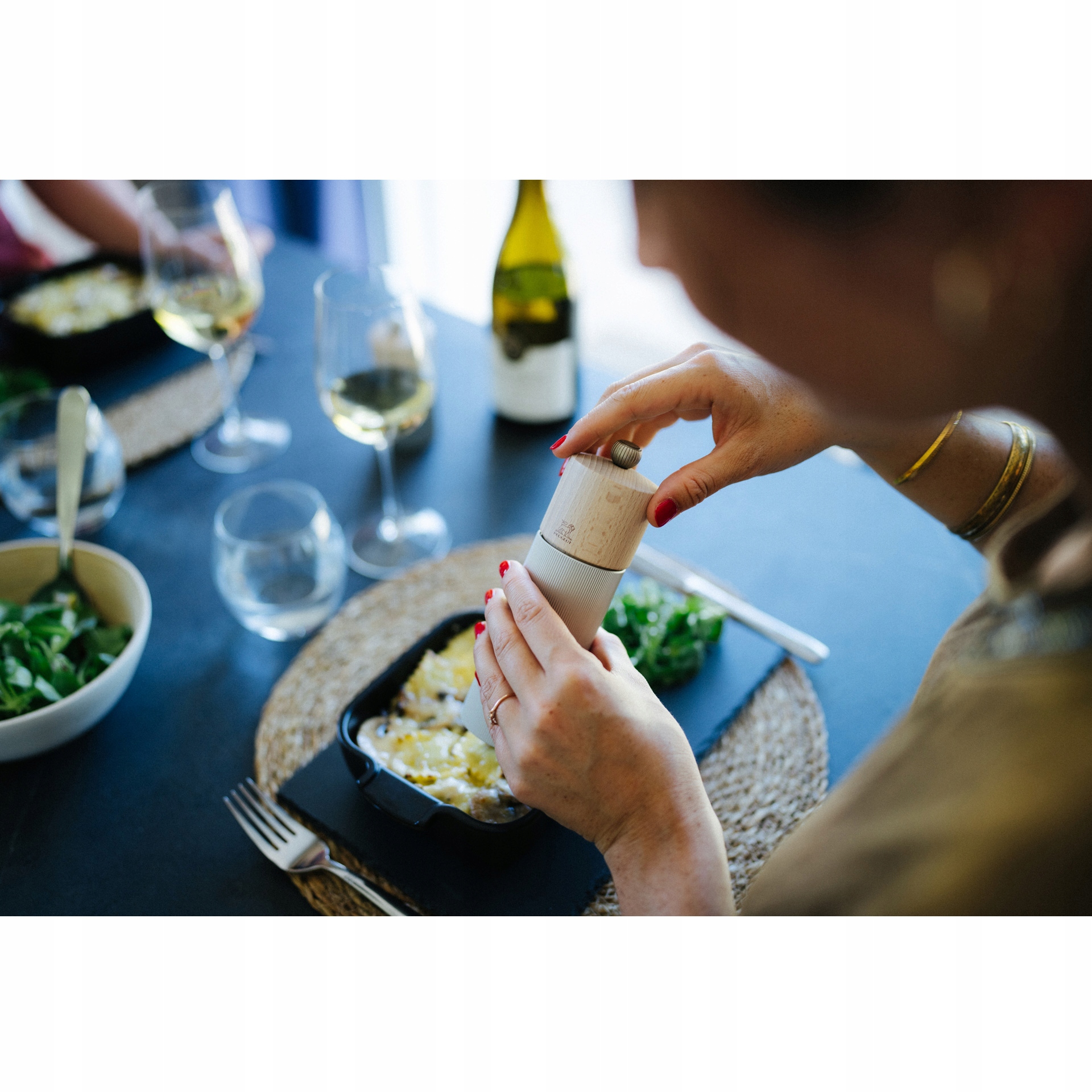 LINE Młynek do soli 12 cm Natural Aluminium / PEUGEOT Marka Peugeot