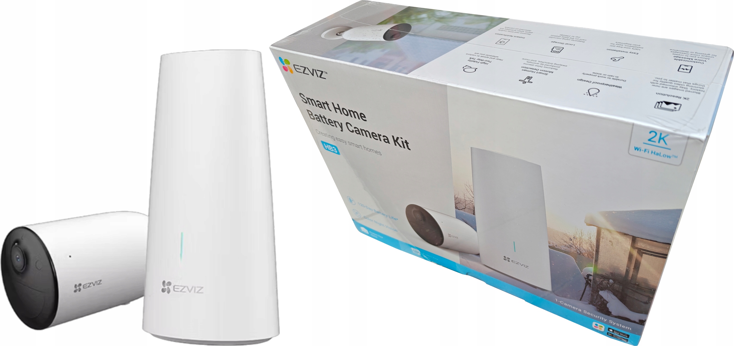 Zewnętrzna Kamera Ip Ezviz Smart Home Battery Camera Kit HB3 CS-HB3-B1